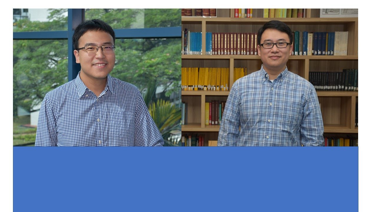 Congratulations to Dr Zhang Lei and Dr Zhou Chao on their promotion to Associate Professor (from 1 Jul 2021)